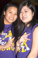 Hilary Lin, a sophomore, and Sarah Su, a junior.