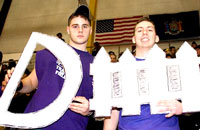 Michael Lynch, a junior, and Marc Pallozzi, a junior.