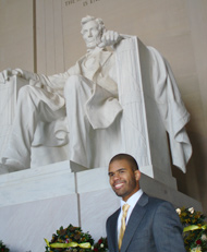 King at the Lincoln Memorial
