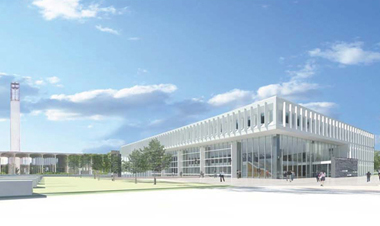 UAlbany's new School of Business is under construction.