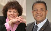 Side-by-side headshot photos of Jeanette Altarriba and Alfredo Medina