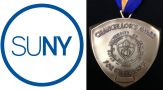 The SUNY logo and an image of the Chancellor's Award Pendant
