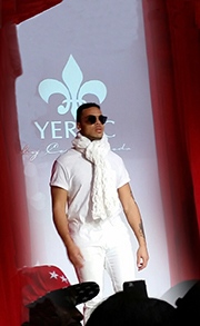 Valerie Chew scarf at NY Fashion