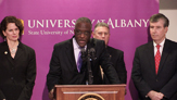 UAlbany President Robert Jones with Legislative Leaders