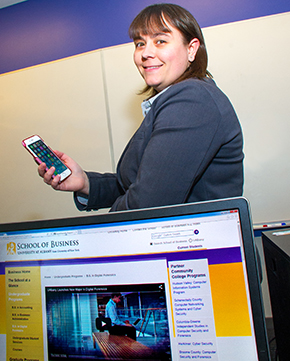 UAlbany digital forensics bachelor's student