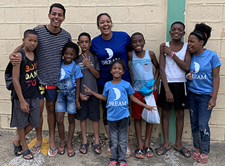 UAlbany's Sebastian Vidal with the DREAM project