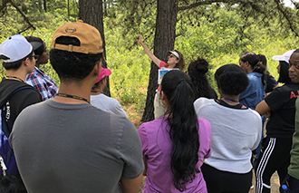 New EOP students interested in sustainability at the Discovery Center on New Karner Road.