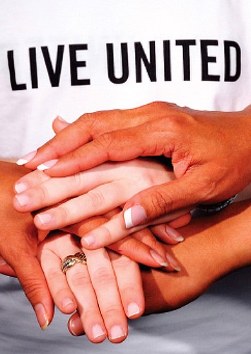 Hands joined together