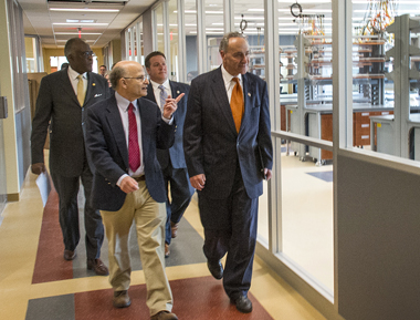 Chuck Schumer at UAlbany RNA Institute facilities