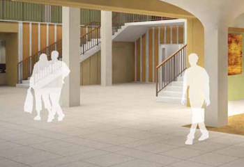 Rendering of Campus Center expansion