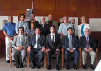 UAlbany faculty and staff and visitors from Universidad del Salvador.