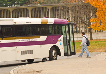 UAlbany shuttle bus