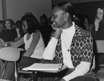 A classroom photo taken in the early days of Africana studies.