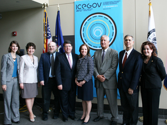 CTG and Albany-area representatives announce the 2012 ICEGOV international conference.