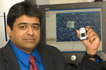 Sridar Chittur, director of the DNA Microarray Core Facility 