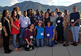 Students take a photo in the U.S. Virgin Islands during 