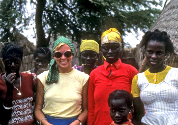 UAlbany associate professor Carol Rodgers while serving in the Peace Corps in Senegal, circa 1979