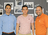 Photo of Tony Hoang, Justin Reuter and Patrick Doyle.