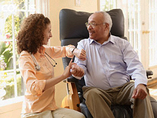 Home health care worker