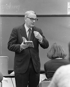 Hugh Maclean in the classroom