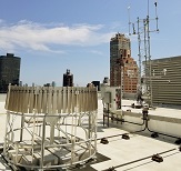 NYS Mesonet weather observation station in Manhattan.