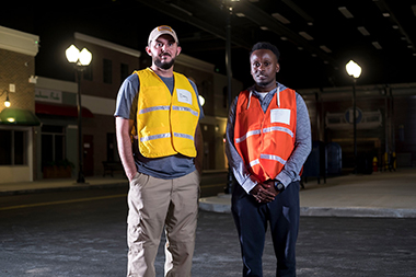 CEHC Students: Doug Clifford and Trevaughn Cummings.