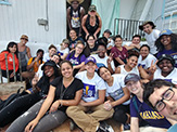 Group photo of UAlbany volunteers in Puerto Rico over winter break 2019.
