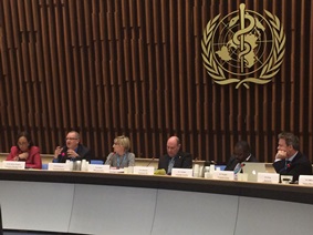 Dear Pridemore addresses WHO 