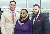 From left, Jason Cotugno, Rachel Moody and Claudio Gomez