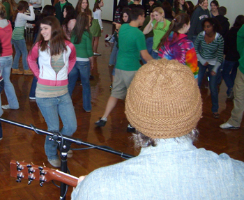 High school students from across the state learn about French-speaking cultures, including dances, during UAlbany's Francophone Day.