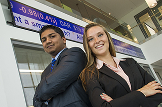 UAlbany FMR students Anthony Bisram and Sarah Davies