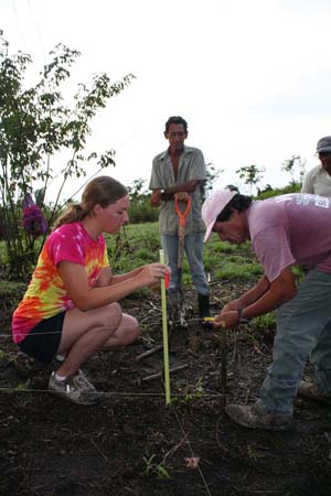 UAlbany archaeology student Sarah Kraft takes part in the Belize field school.