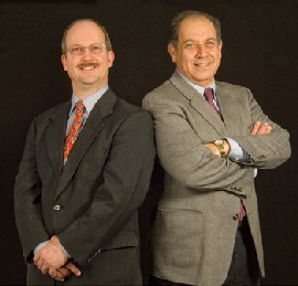 Associate Professor David Smith and Professor Hany Shawky, School of Business