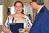 JoAnne Malatesta with President Havidán Rodríguez 