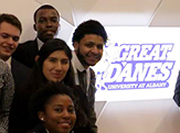 Great Danes in NYC, Ualbany students and alumni at Mediaocean.