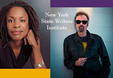 Writers Institute visiting writers Charlayne Woodard and T.C. Boyle 