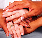 hands joined together