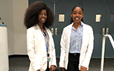 EOP Students Fatoumata Koita and Alexia Wilson.