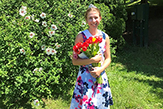Recently crowned Tulip Queen Kaya Rifenberg-Stempel