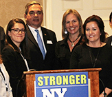 Gary McCarthy with UAlbany students