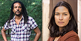 Colson Whitehead and Jhumpa Jahiri at the University at Albany Writers Institute