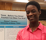 Alyssa Gooding of the microbiology team. 