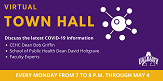CEHC/SPH virtual town hall graphic.