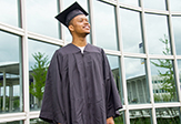 UAlbany English major Cedric Walton looks forward to a bright future.