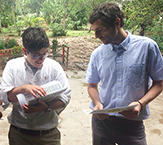 Beth Feingold with her research colleague Axel Berky