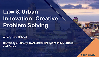 Albany Law UAlbany course on Urban Blight