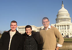 Michael Buckley, Michael Krauss and Cory Maggio at the U.S. Capitol