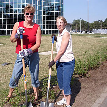 campus cleanup volunteers