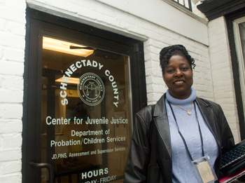 Kim Corker is a caseworker for Schenectady County's Office of Children and Family Services.