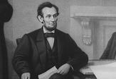 Abraham Lincoln at the signing of the Emancipation Proclamation